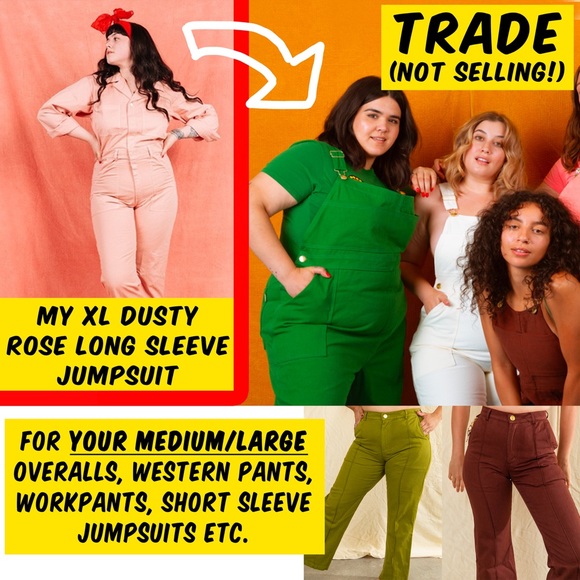 TRADING: BIG BUD PRESS XL DUSTY ROSE JUMPSUIT - Picture 1 of 2